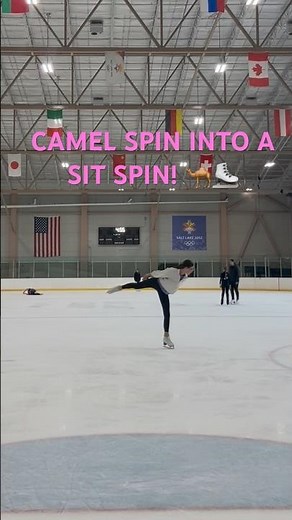 Camel spin into a sit spinnn 🐪 #figureskating #practice #iceskating #foryou #sports