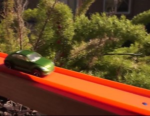 Hot Wheels in the garden.