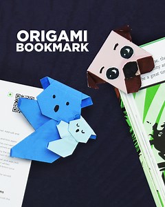 7.6K views · 15 reactions |  Origami Bookmark DIY | Cute Dog & Bear...