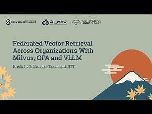 Federated Vector Retrieval Across Organizations With Milvus, OPA... Hiroki Ito & Shusuke Takahashi