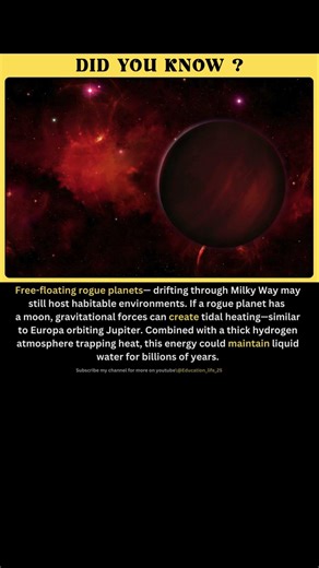 Rogue Planets Could Be Full of Life #astronomy #space #shorts