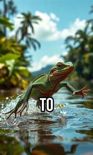 Discover the real basilisk! #basilisk #funfact #nature