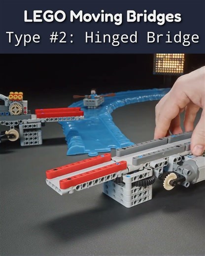 LEGO Hinged Folding Bridge – Dual Pivot Mechanism