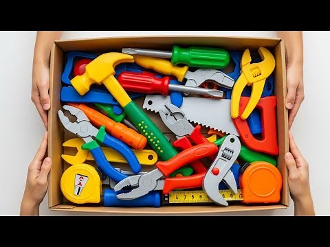 3:55 Minutes Satisfying Unboxing Kitchen Set Doctor Set Tool Kit Tool Set Collection ASMR Review