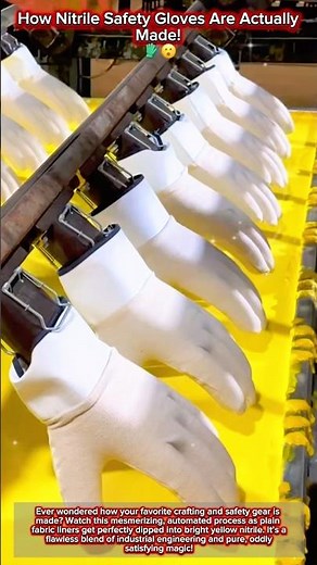 How Nitrile Safety Gloves Are Actually Made! 🧤😮