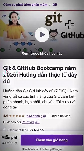 Khóa Học Miễn Phí Về Git và GitHub Từ A-Z