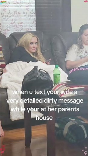 Send a hot text message to your wife in front of your family#love #husbandandwife #wife #reactions