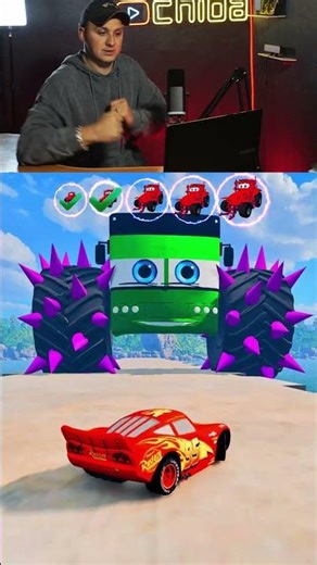 Mcqueen cars vs Big Bus - Chellenge