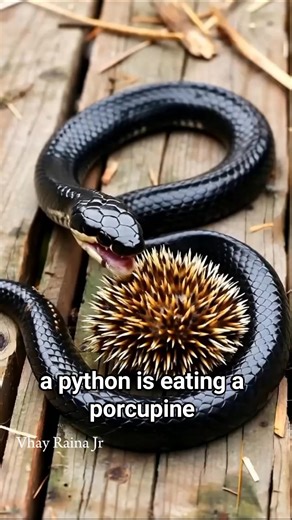 Vhay Raina Jr. on Instagram: "a python is eating a porcupine #Venezuela #ereno #febrero"