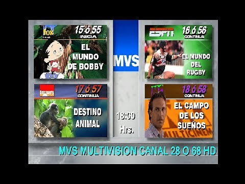 MVS MULTIVISION Canal 28 ó 68 1995 - 1996 (Recreación)
