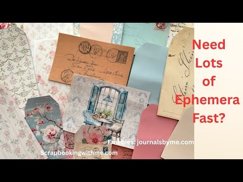 Fastest Way to Make Lots of Ephemera all at Once ~ Easiest Process