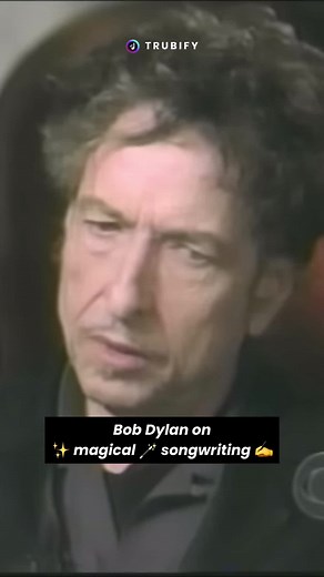 Bob Dylan on magical songwriting. 🪄✍️🎶 We want to see your magical songwriting happen on #Trubify 💜 🎥 courtesy of: ‘Bob Dylan FULL 60 Minutes Ed Bradley 2004 Interview’ #bobdylan #motivation #inspiration #magicalsongwriting #songwriting #createmusic #manifest #forcreatives #formusicians #fortheloveofmusic