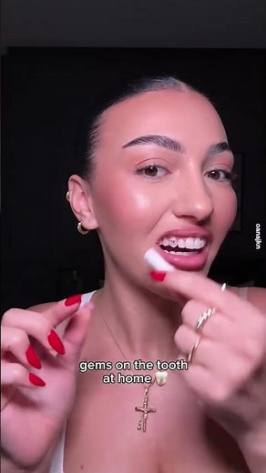 DIY Tooth Gems - #shorts #beautyhacks #lifehacks #diy #toothgems #diyhacks #athome #grillz #bling