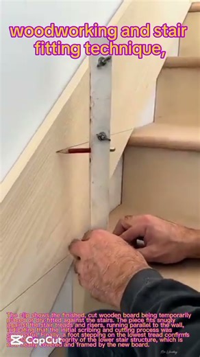 #woodworking and stair fitting technique,
