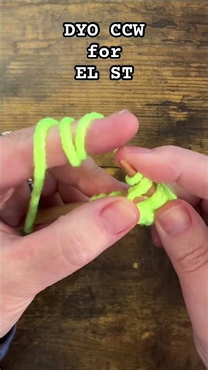 Counter-clockwise Double Yarn over for Elongate Stitch #part1