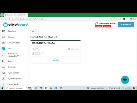 🎯Oliveboard Eduquity SSC CGL live mock 27-28 Dec | CGL Tier II live mock | CGL 2025 | #cgl #ssccgl
