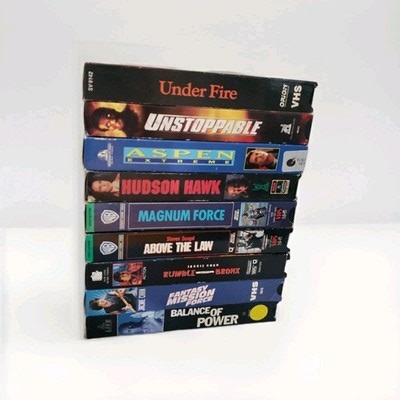 VHS Action Bundle Lot 80s 90s Video 9 Tape Thriller Jackie Chan & More - Rare | eBay