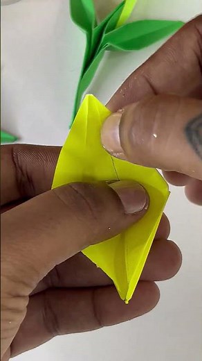Easy Origami Leaf Tutorial - DIY- Paper Leaf #shorts #diy