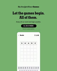 Now you can create your own Wordle puzzle. | The New York Times | Facebook