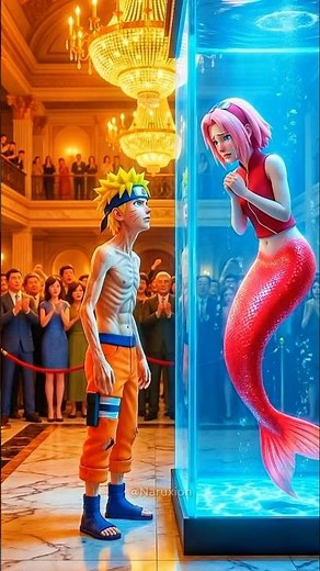 Naruto Saved Sakura Mermaid... But She Took it All! 😥 #shorts #naruto #anime #goku