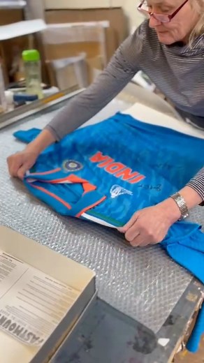 15K views · 52 reactions | ️ Jasprit Bumrah’s #CWC23 Final Jersey | If you could frame a jersey of an Indian Cricket player from any era across any bilateral series or ICC tournament, whose jersey would you frame? Comment below  #BharatArmy #TeamIndia #WorldCup #COTI  | The Bharat Army | Facebook