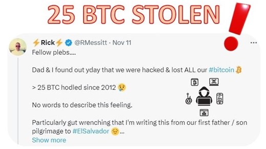 Whopping 25 Bitcoin (BTC) Stolen After 10 Years Of HODLing
