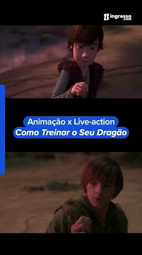 Live action x Animação | Como Treinar O Seu Dragão #fyp #comotreinaroseudragão #cinema