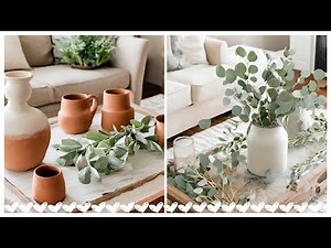 Rustic Elegance: Farmhouse-Inspired Coffee Table Decor Ideas
