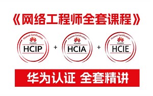 【2025最新版】华为HCIA+HCIP+HCIE全套课程！零基础到专家级保姆级教程（附题库+实验包），网工大佬手把手带你上岸！