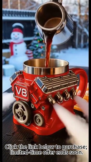 👉 Fuel Your Coffee Break - V8 Engine Mug