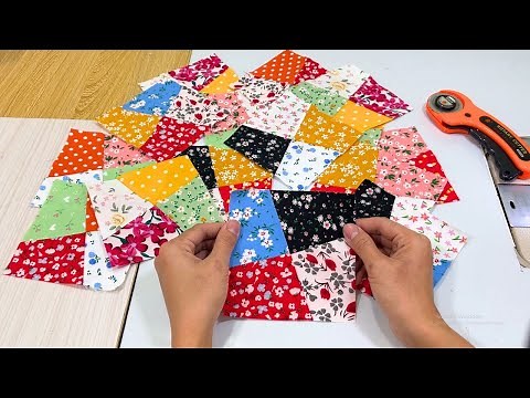 DIY Sewing Project For Scrap Fabric - Patchwork Ideas for Beginners