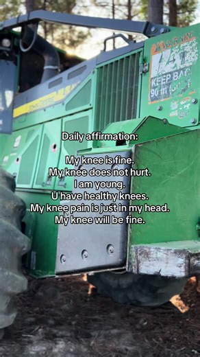 Daily affirmation: My knee is fine