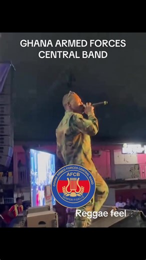 Energetic Reggae Feel One drop, pure vibes 🎶🔥 The Ghana Armed Forces Central Band (Dance Band) serving live reggae on stage. #fyp #reggaeton #liveband