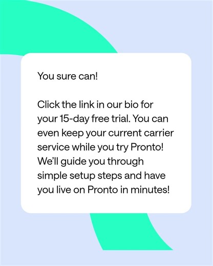 Social Video - FAQ - Can I try Pronto... (1080 x 1350 px)