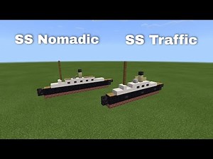 SS Nomadic & SS Traffic (tender) | Minecraft Tutorial | 1:5 Scale