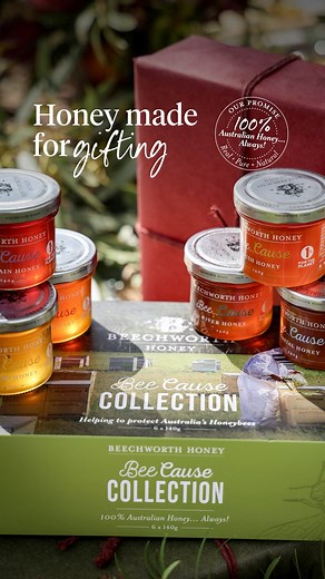 ✨ We’ve hand-selected our favourite Australian honeys and packed them into a range of beautiful gift packs – an easy way to send a bit of honey love to that someone special. | Beechworth Honey