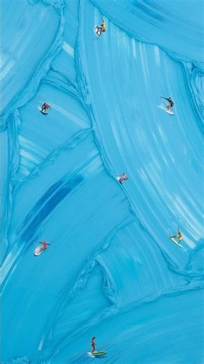 ‘Blue Water High’ surfing artwork by Werner Bronkhorst #wernerbronkhorst #wet #bluewaterhigh