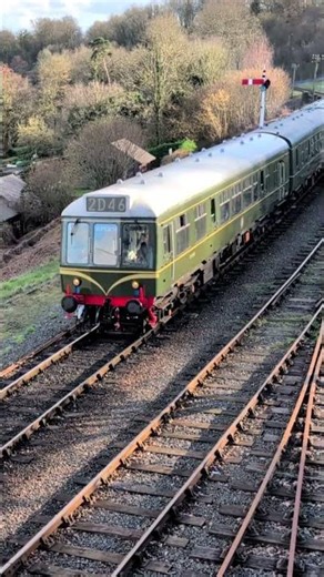 🚆 Class 108 DMU Pulls into Highley #trains #railway #shorts