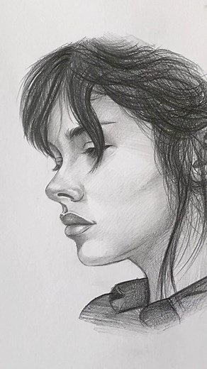 How to draw girl face Easy 😍😍 | Arjun sethi sketches