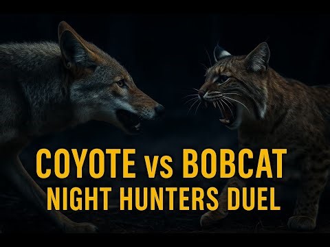 Coyote vs Bobcat | Night Hunters Duel
