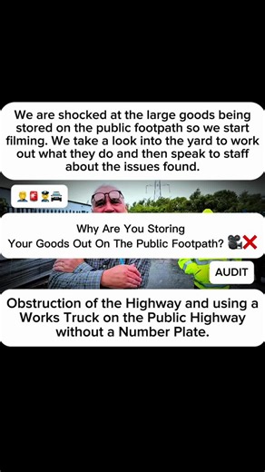 Why Are You Storing Goods on the Public Footpath? Audit Rules & Rights