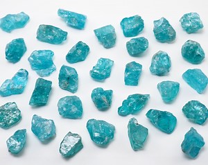 Blue Apatite Raw Stone Natural Rough Gem Crystal From Madagascar - Etsy