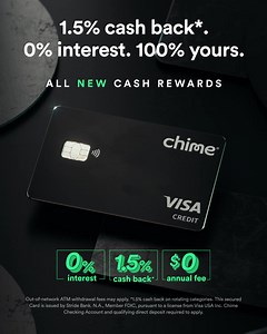 Build credit and earn 1.5% cash back with the Cash Rewards Card. All with no interest or annual fees. | Chime