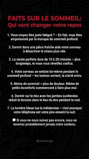 Pourquoi Le Manque De Sommeil Vous Empoisonne ! 🧠