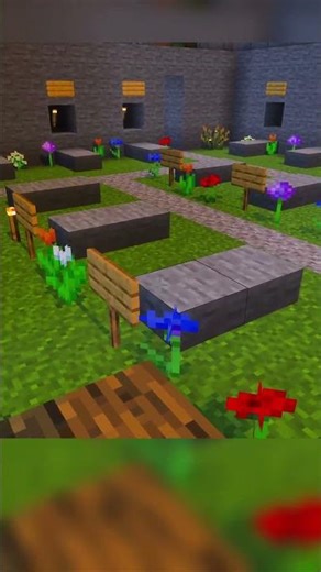 Ich habe einen Friedhof gebaut #minecraft