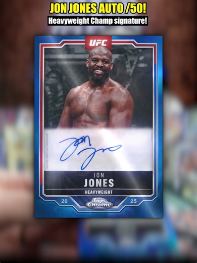 Massive Jon Jones Autograph Card Pull - Numbered to 50!