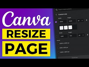 How to Resize Page in Canva