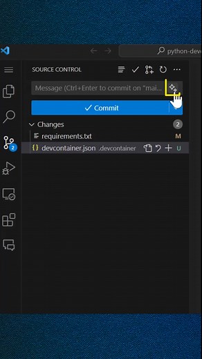Let Copilot generate a commit message for you! #vscode #copilot #programming #codetok #techtok