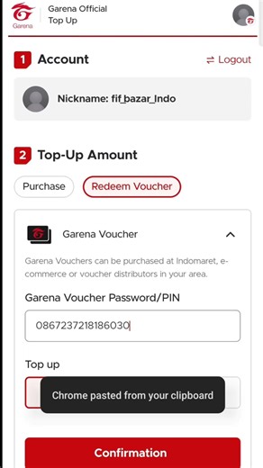 Garean Code Redeem processing step by step || how to buy garena shell #garenashell #shelltopup