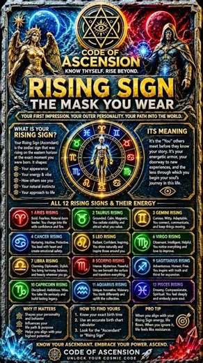 Rising Sign Meaning: The Mask You Wear ✨ | Code Of Ascension
